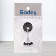 Стопорки для риболовлі, чорні, розмір - стандарт, 6шт